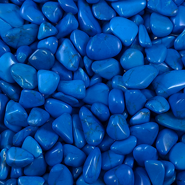 Blue Howlite Tumbled Stones