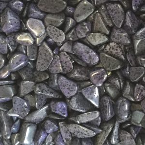 Purple Dalmatian Tumbled Stone (Dyed)