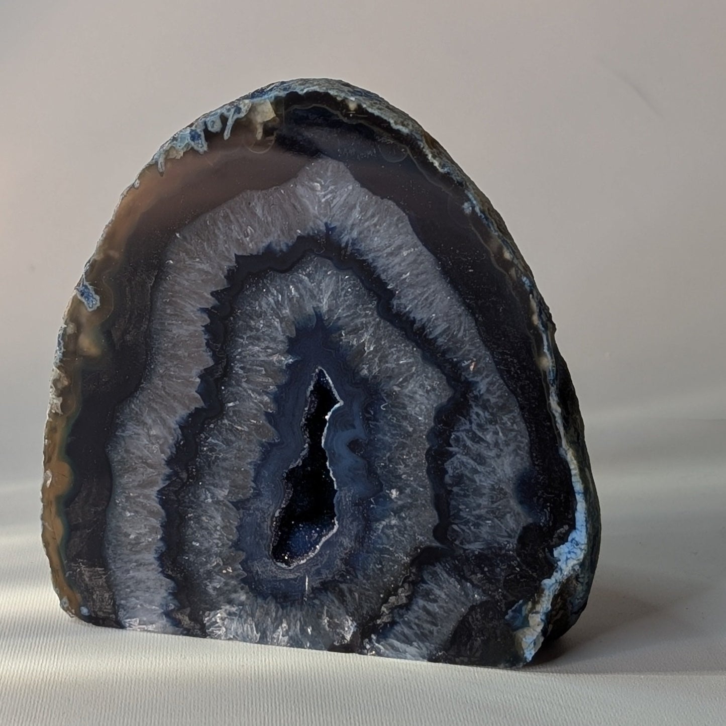 Blue Agate Geode (Option #12)