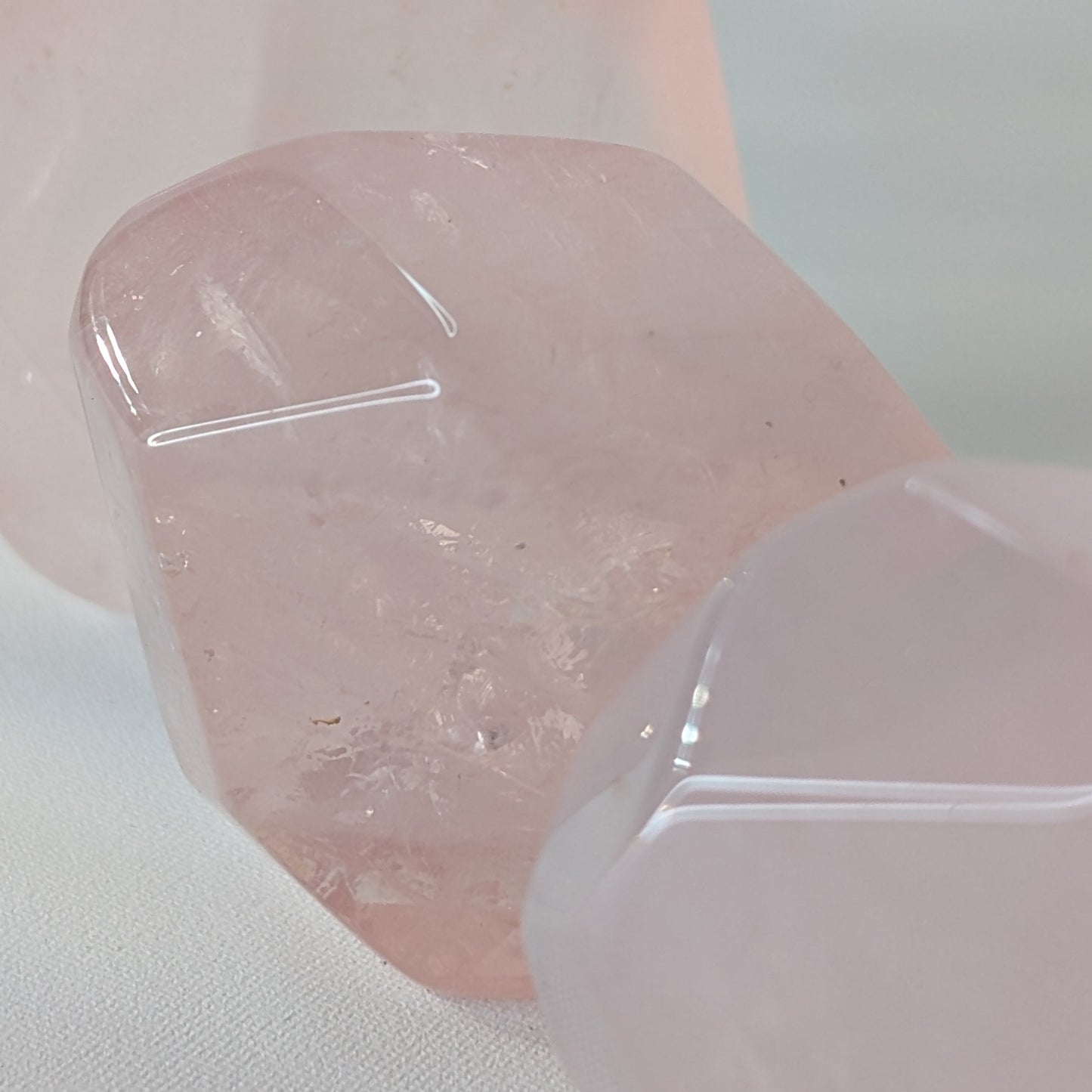 Rose Quartz Faceted Stones