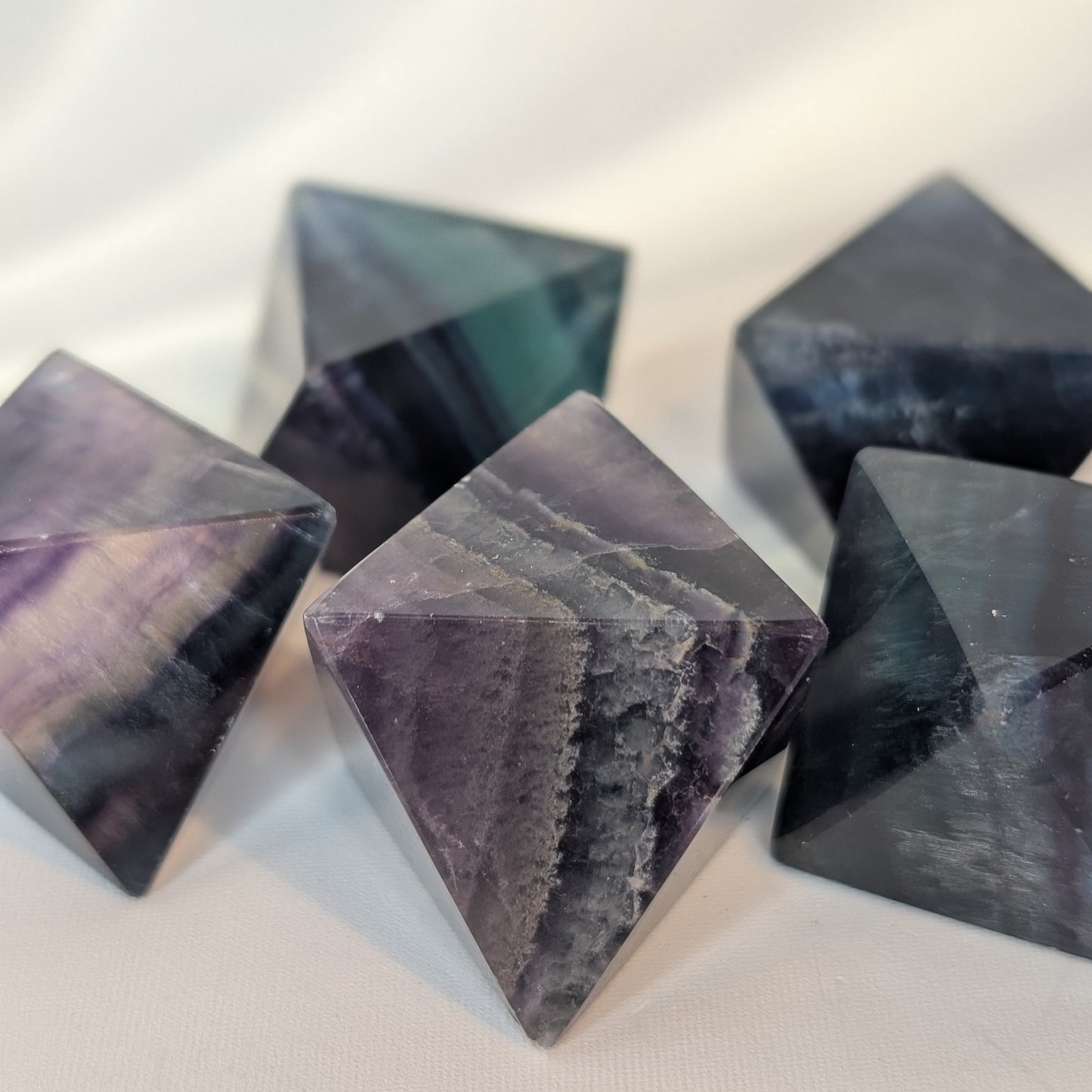 Fluorite Octahedrons