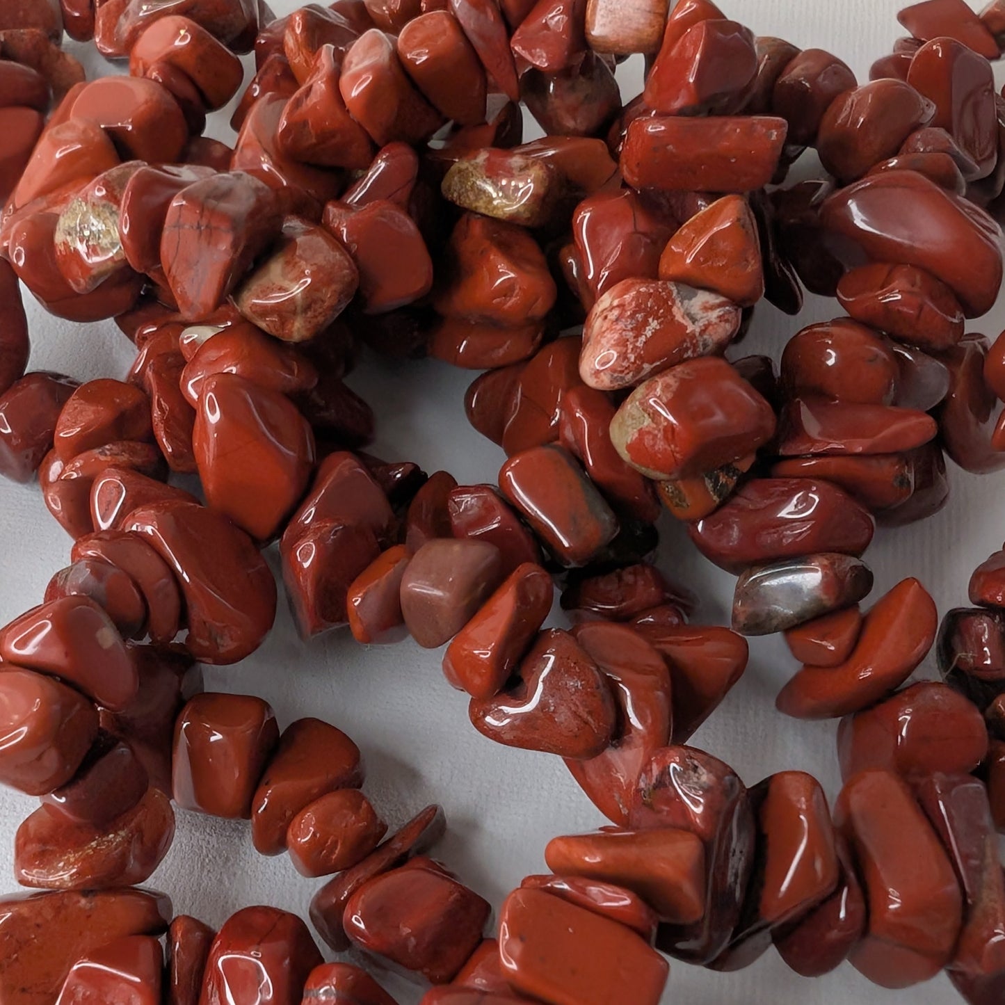 Red Jasper Chip Bracelet