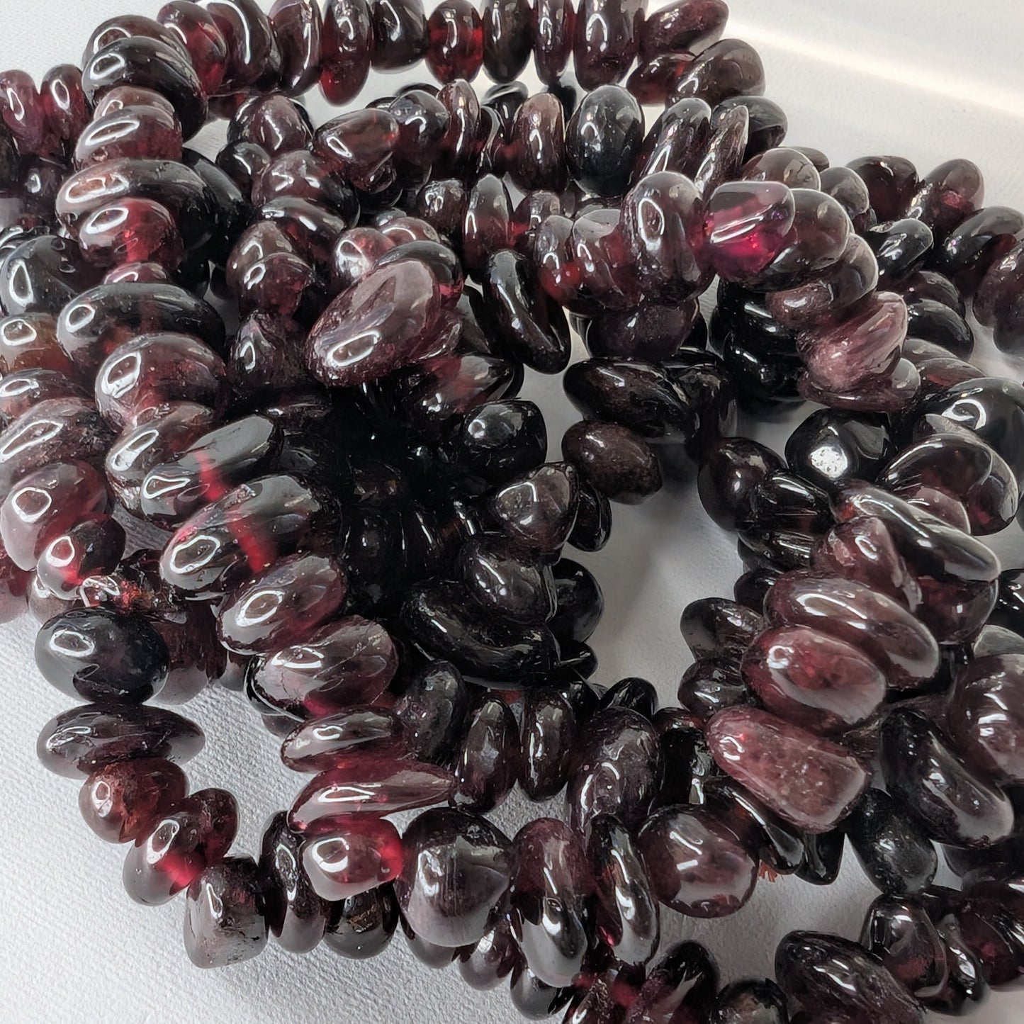 Garnet Chip Bracelet