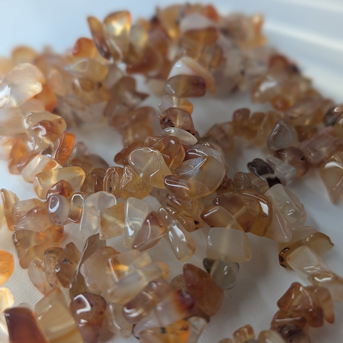Carnelian Agate Chip Bracelet