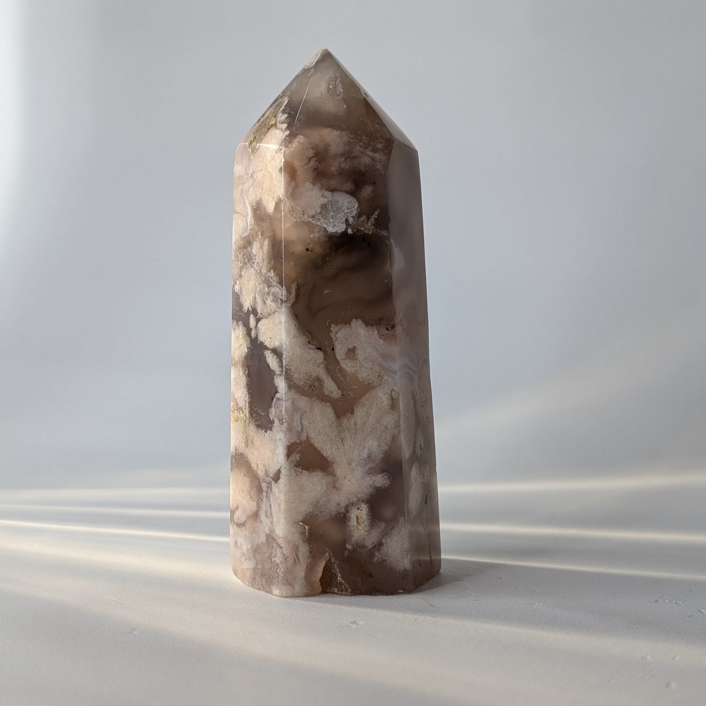 Flower Agate Polished Point (Option #1)