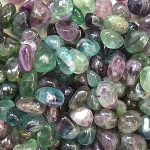 Rainbow Fluorite Tumbled Stones