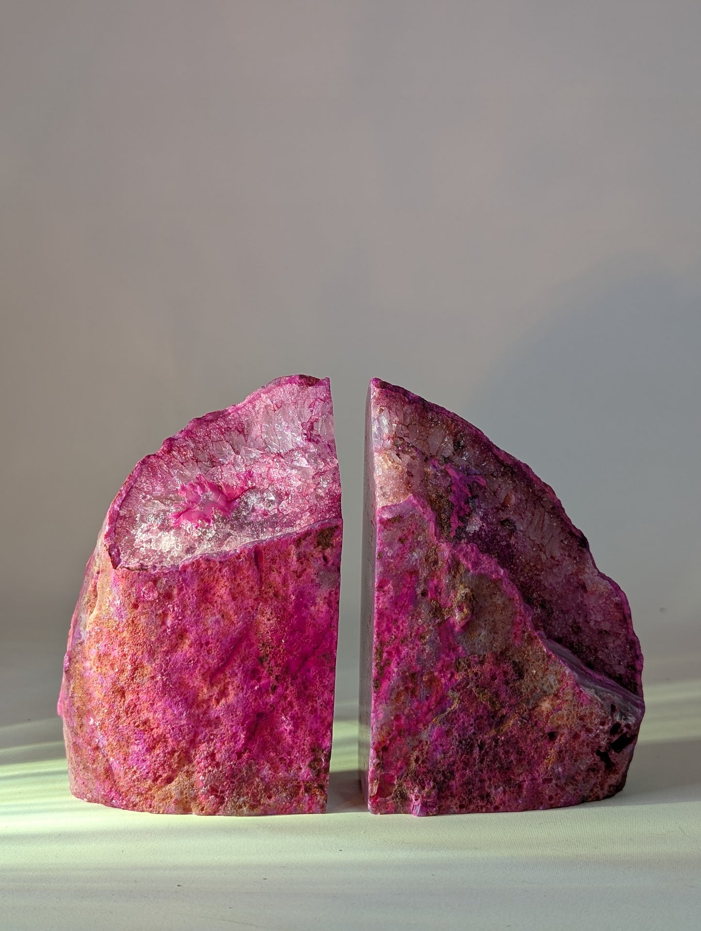 Pink Agate Book Ends (Option #2)