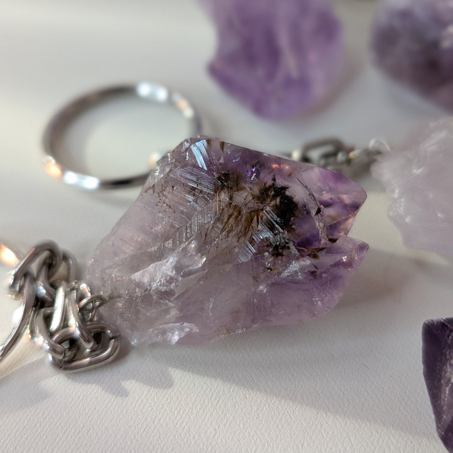 Amethyst Keyring