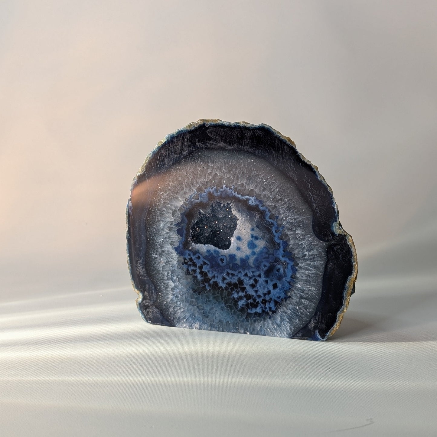 Blue Agate Geode (Option #1)