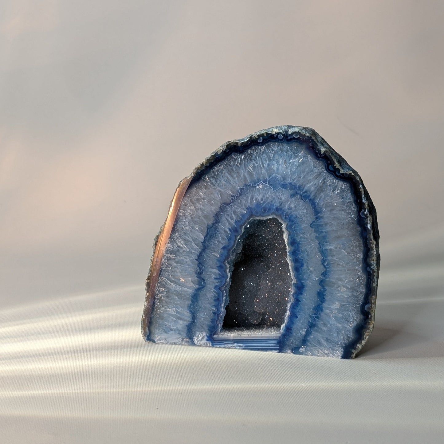 Blue Agate Geode (Option #11)