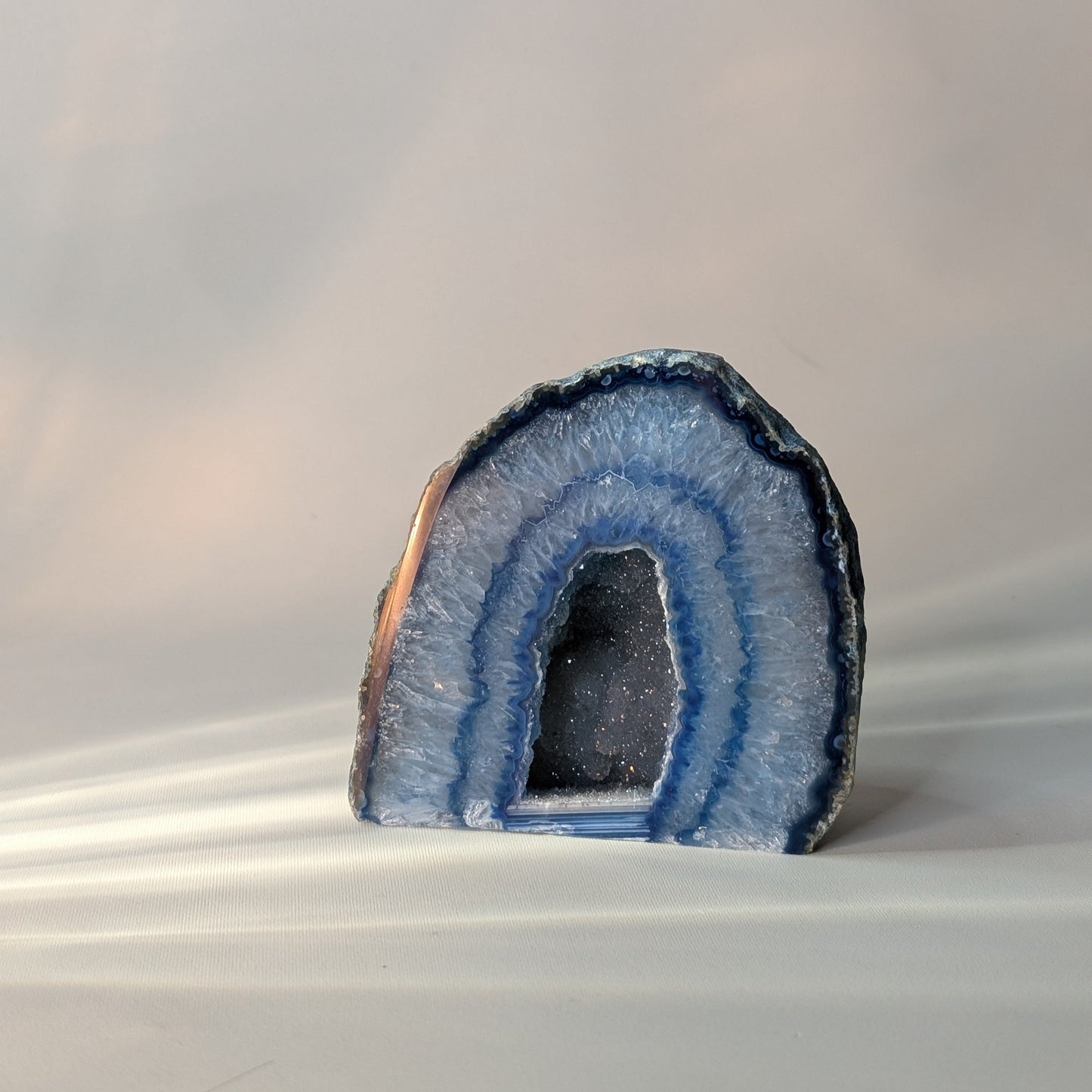 Blue Agate Geode (Option #11)