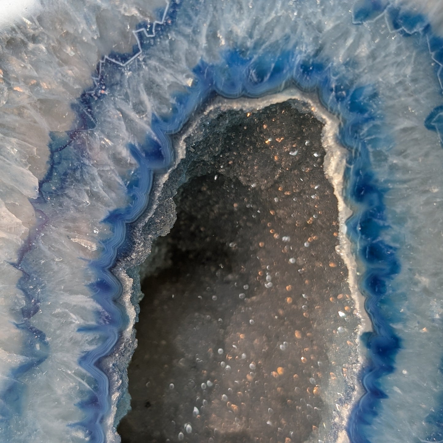 Blue Agate Geode (Option #11)