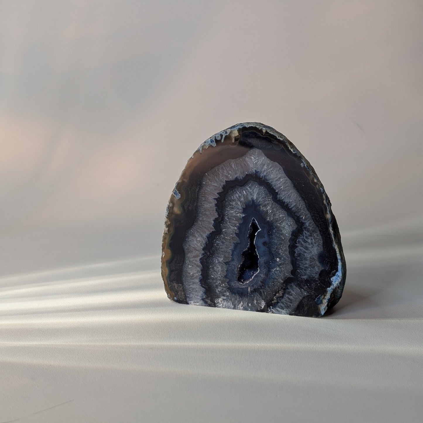 Blue Agate Geode (Option #12)