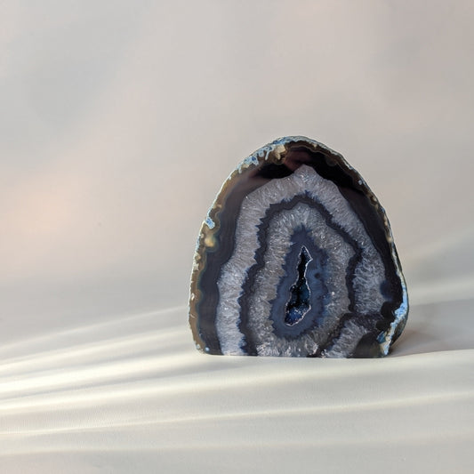 Blue Agate Geode (Option #12)