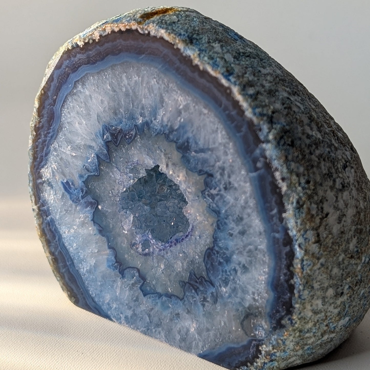 Blue Agate Geode (Option #10)