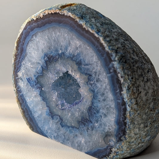 Blue Agate Geode (Option #10)