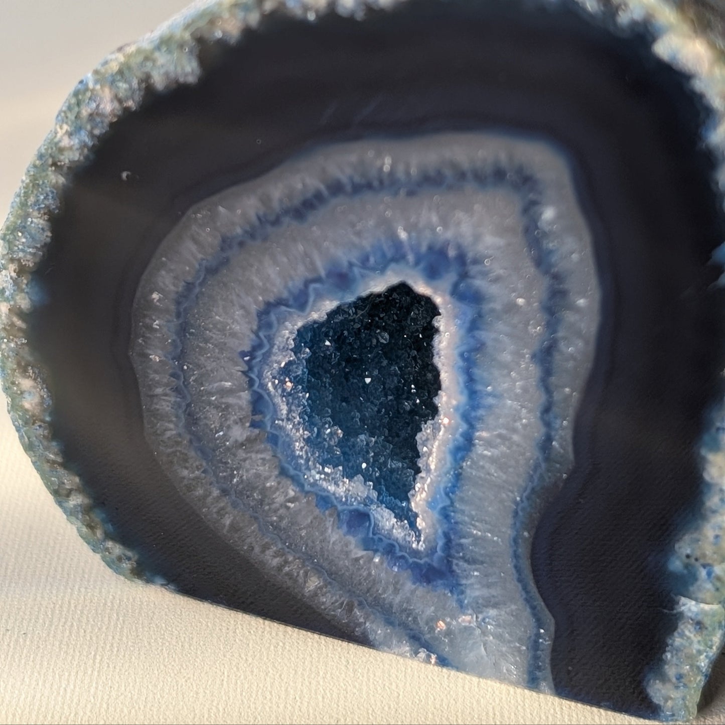 Blue Agate Geode (Option #9)