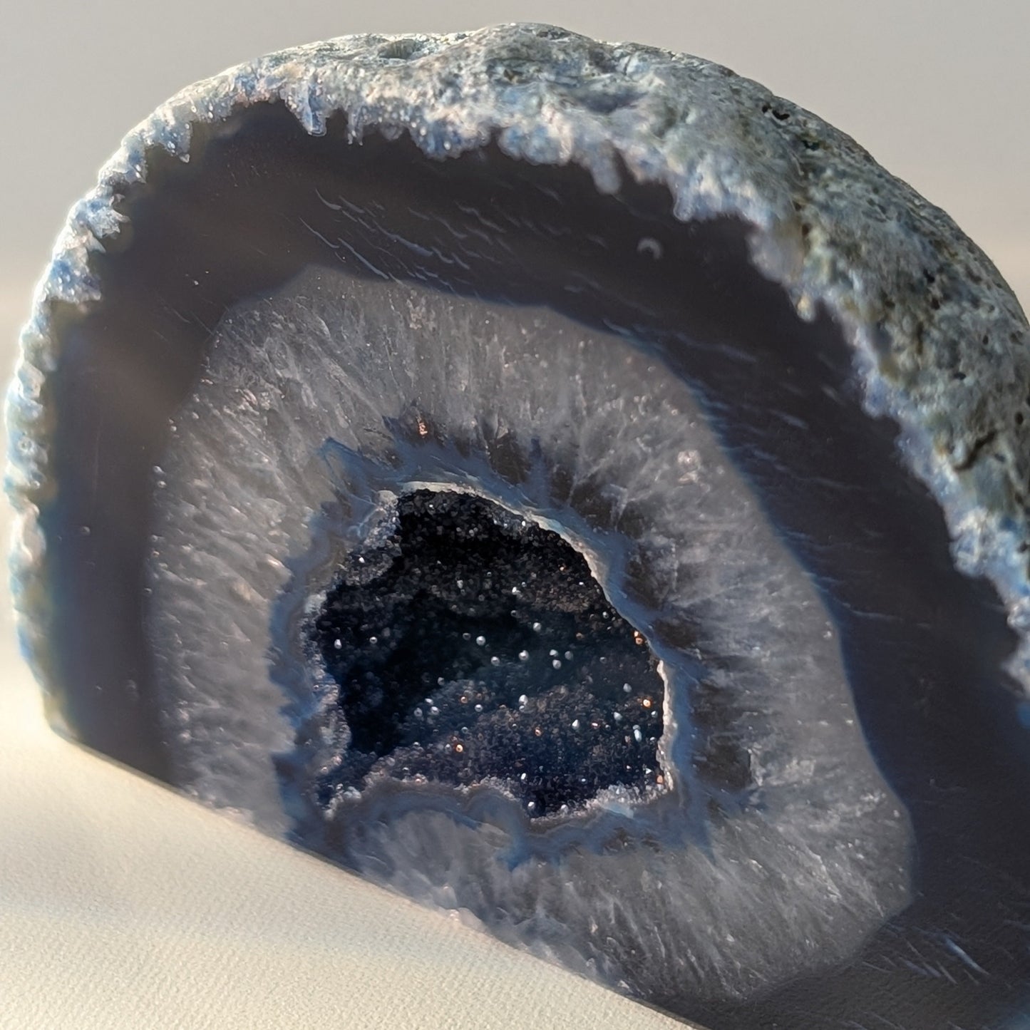 Blue Agate Geode (Option #8)