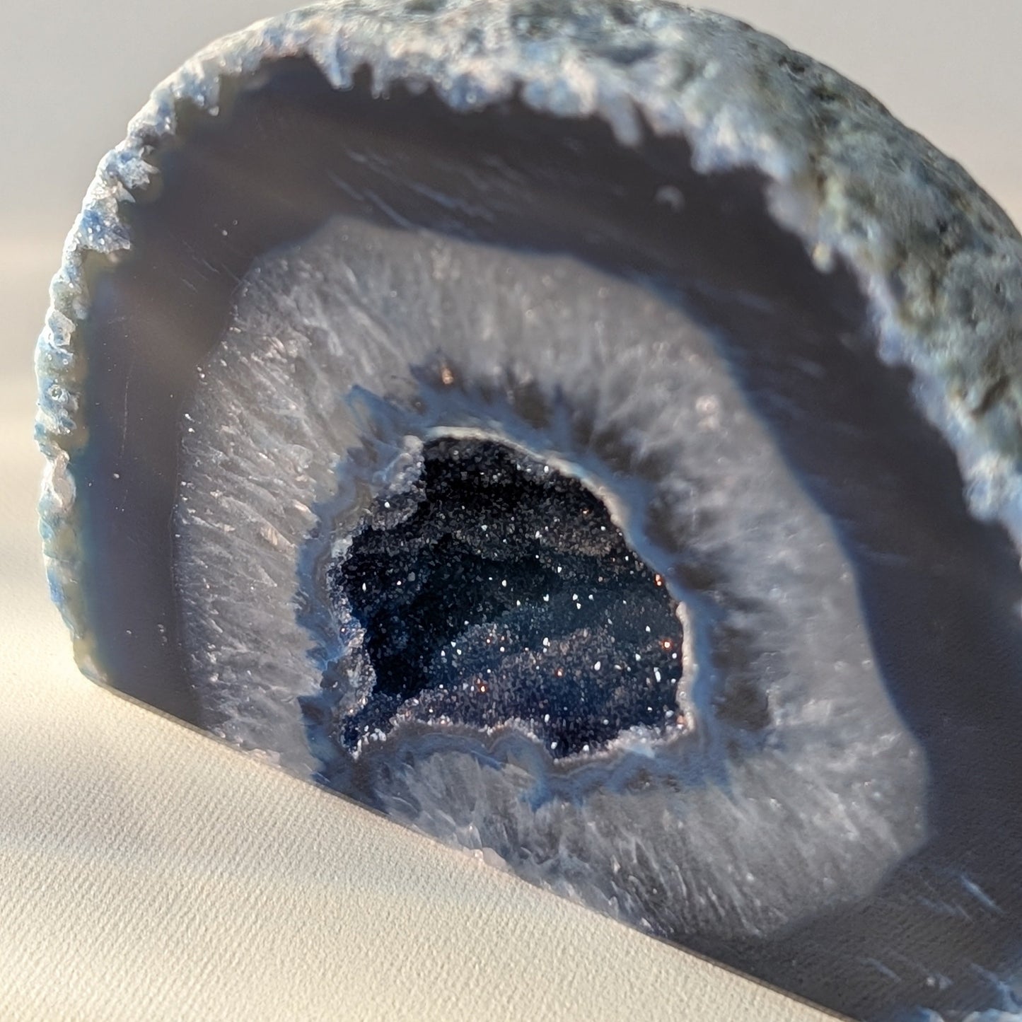 Blue Agate Geode (Option #8)