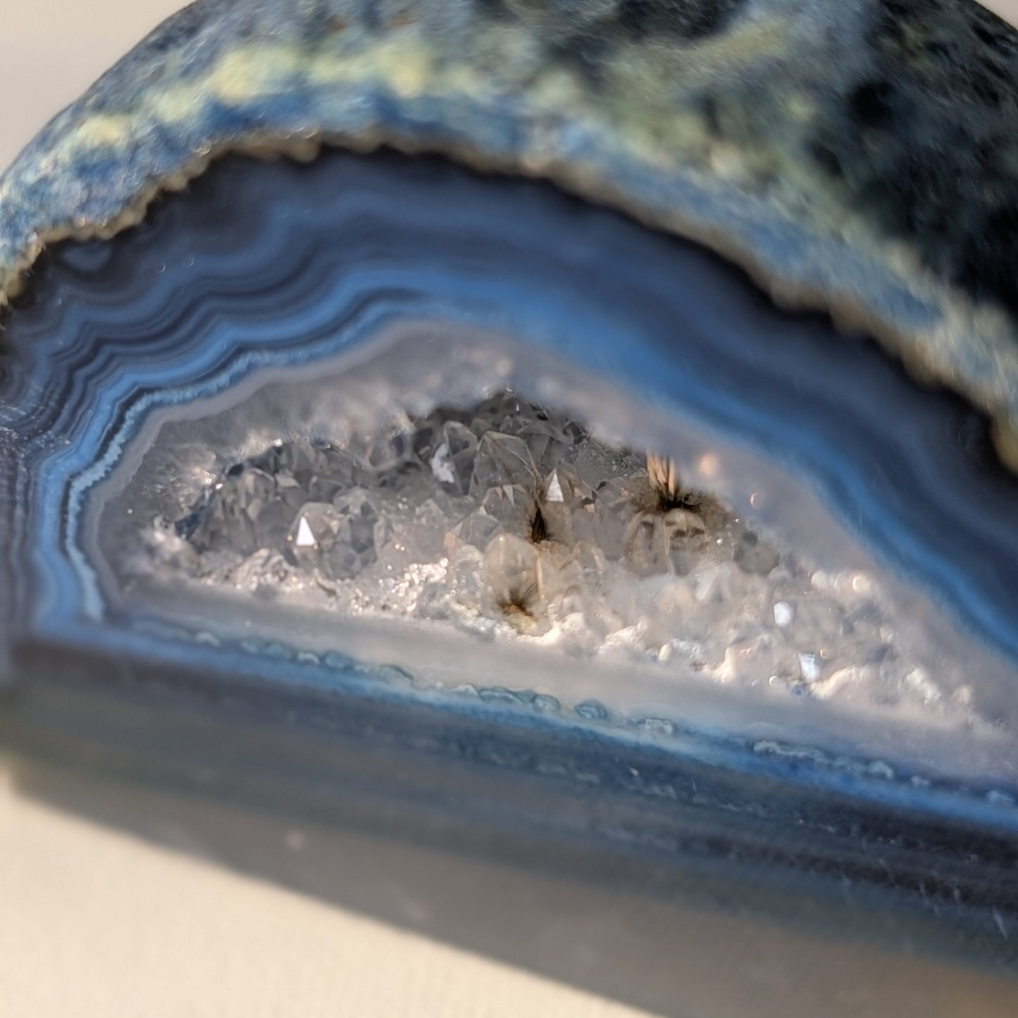 Blue Agate Geode (Option #4)