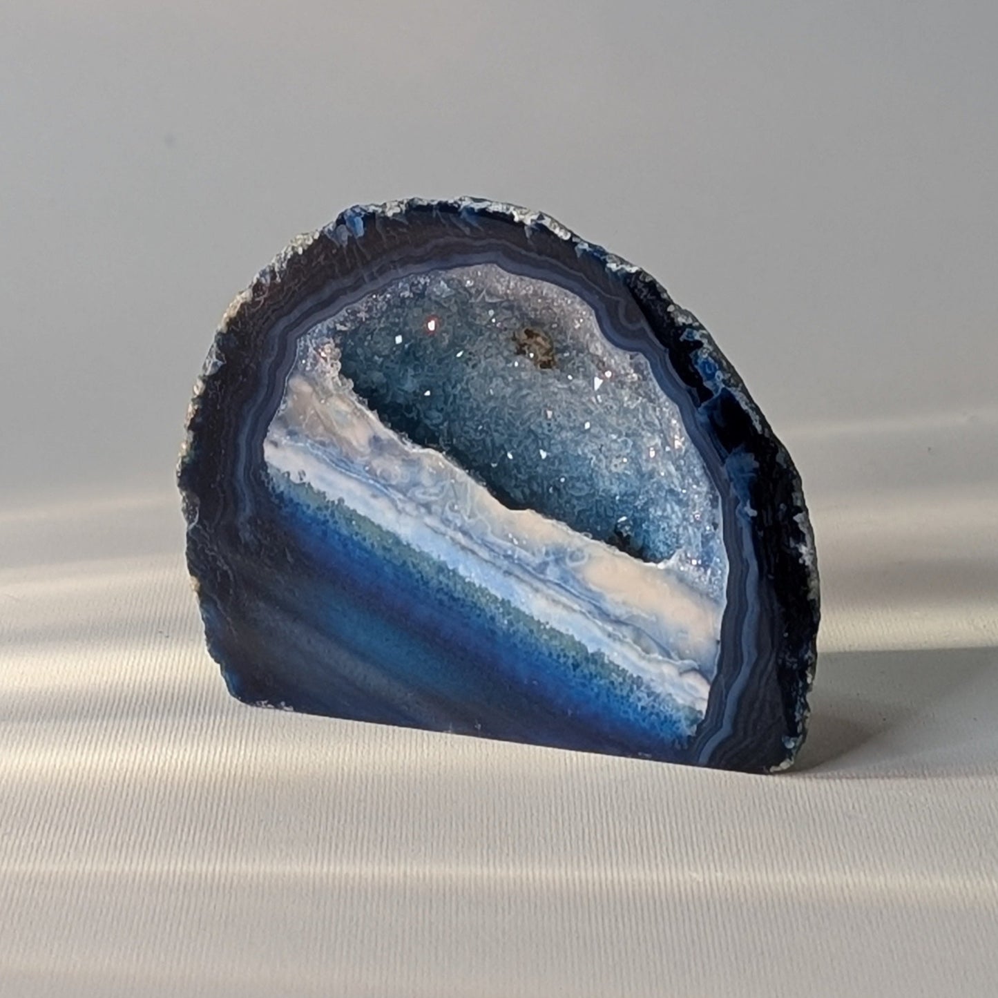 Blue Agate Geode (Option #2)