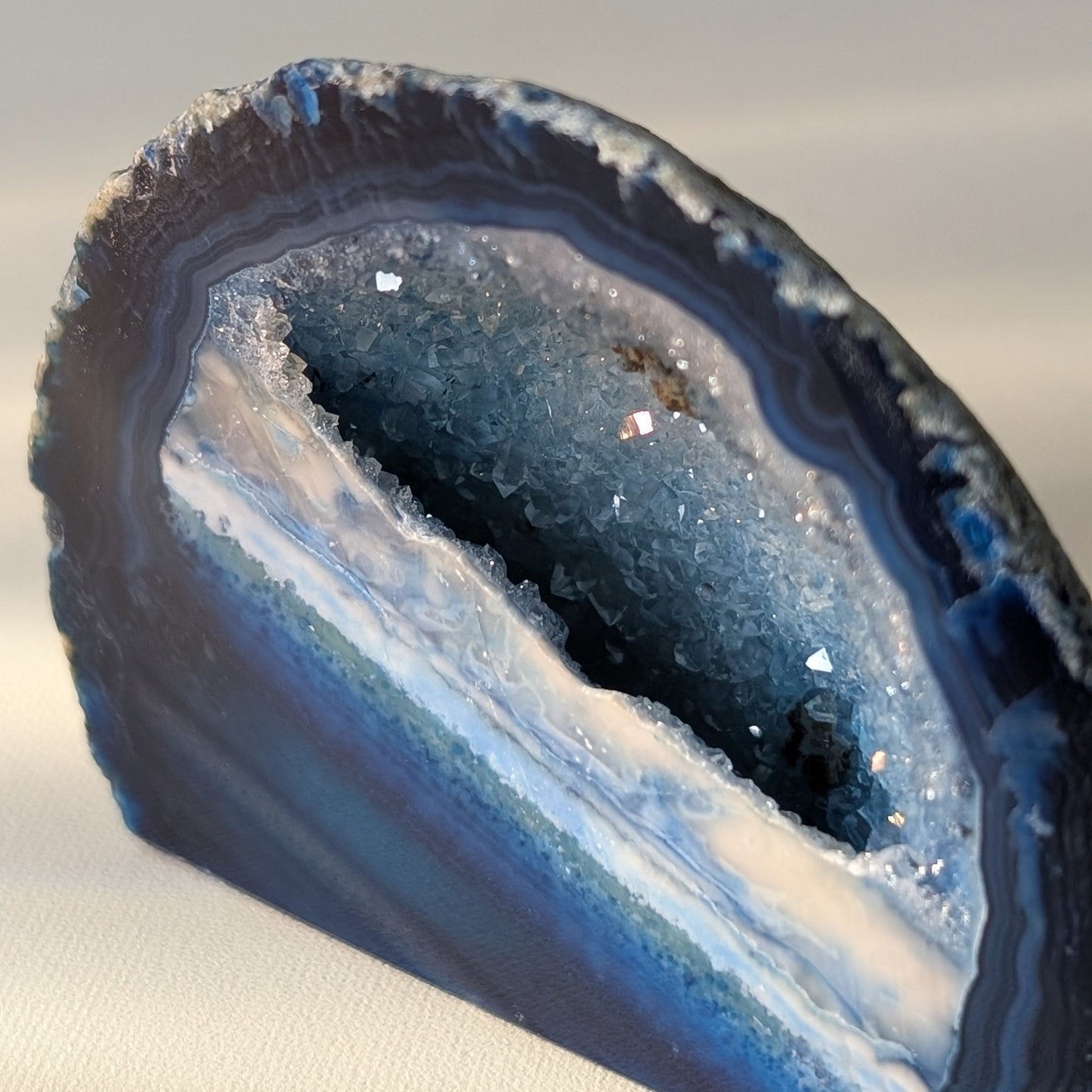 Blue Agate Geode (Option #2)