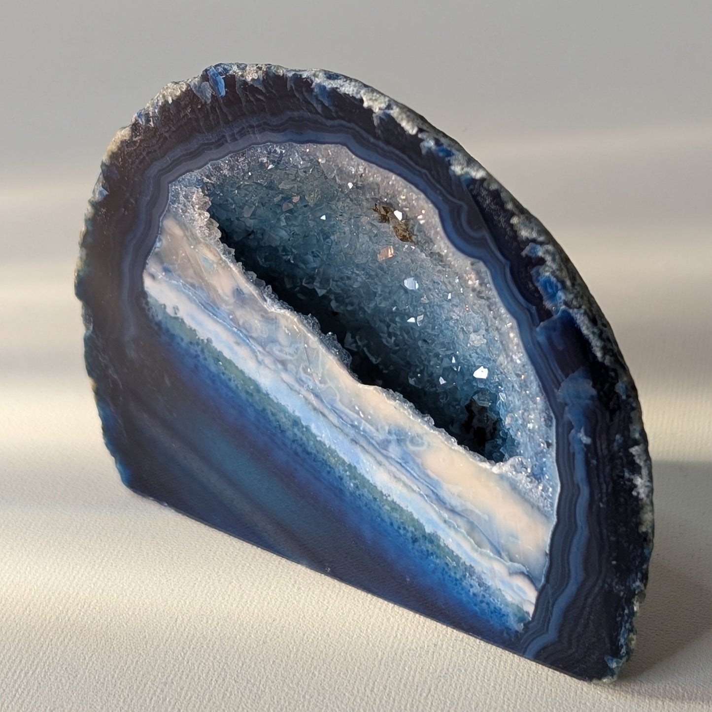 Blue Agate Geode (Option #2)