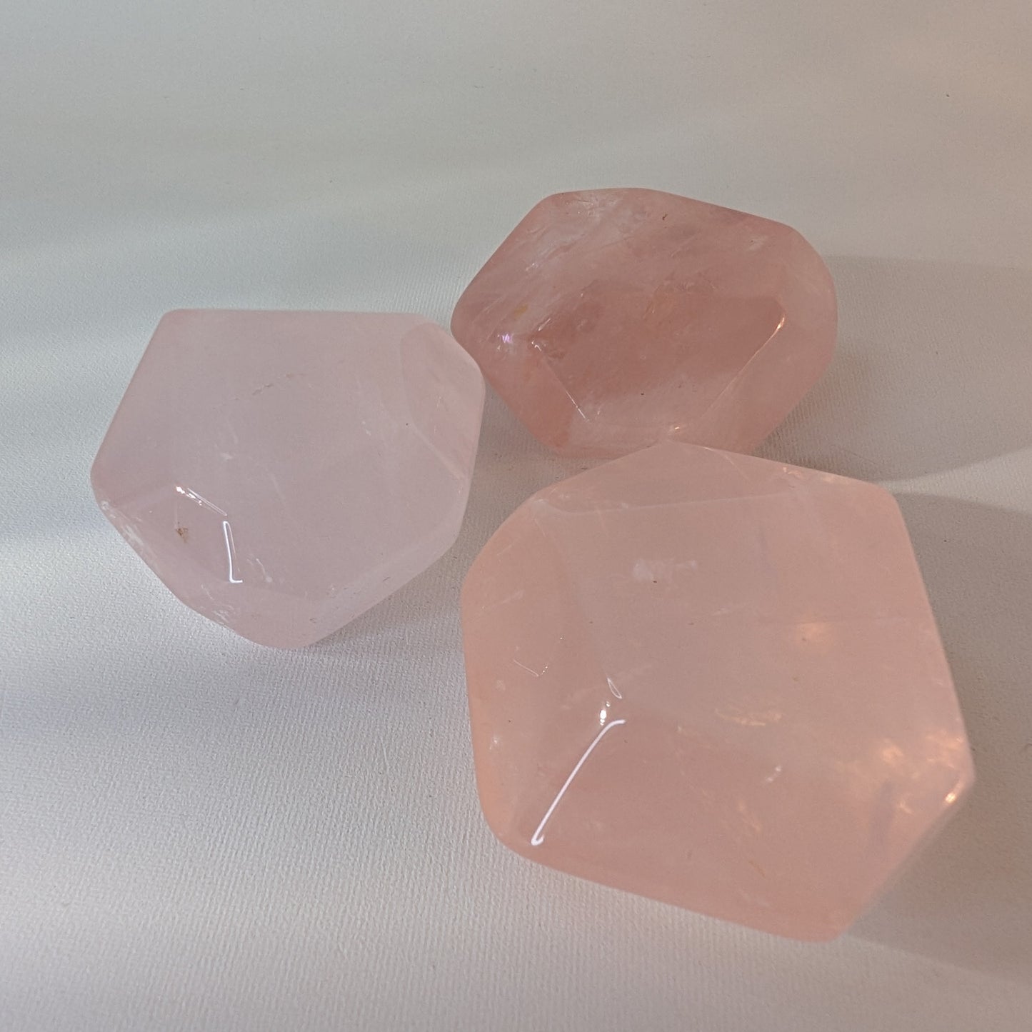 Rose Quartz Faceted Stones