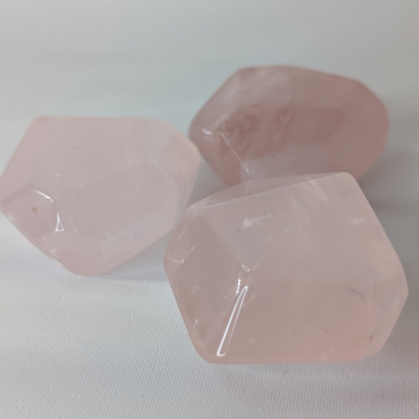 Rose Quartz Faceted Stones