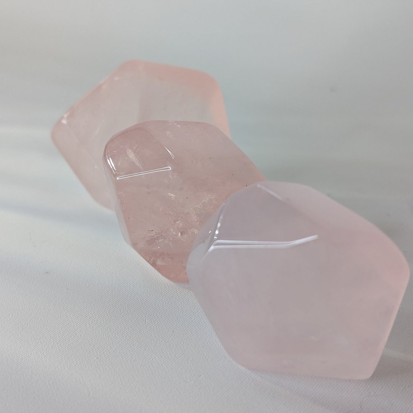 Rose Quartz Faceted Stones