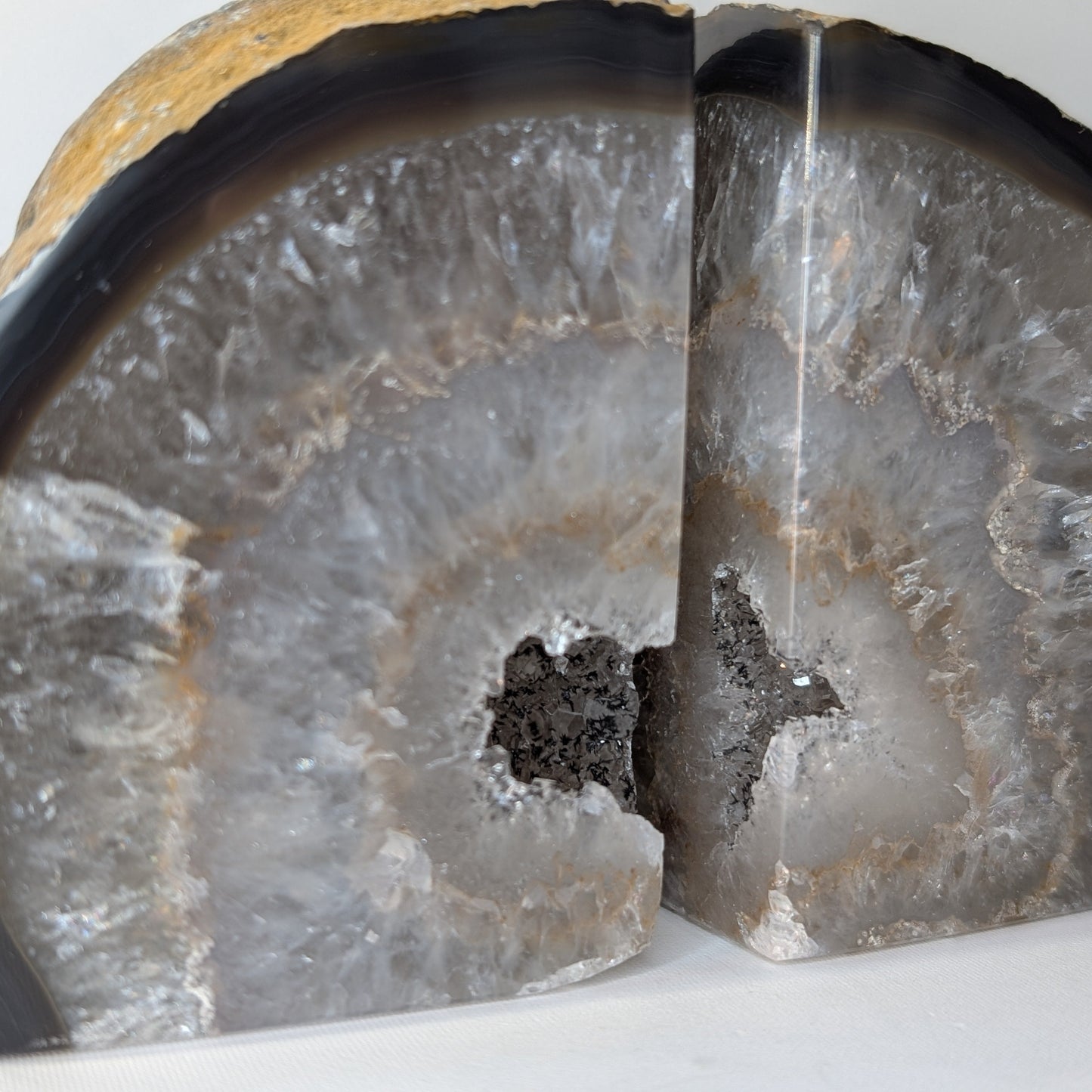 Black Agate Bookend Dyed (Option #1)