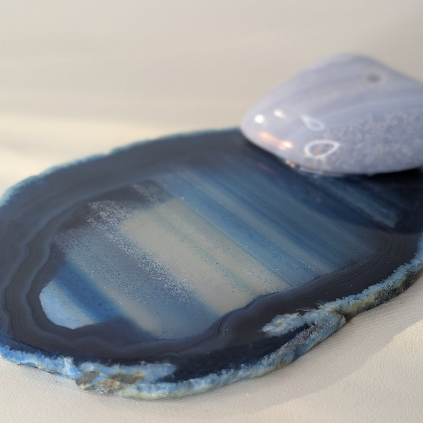 Blue Agate Slice Incense Holder (Option #2)