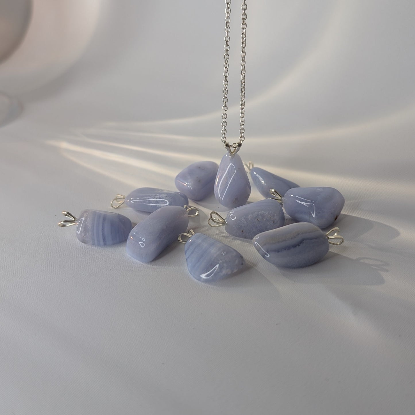 Blue Lace Agate Pendant