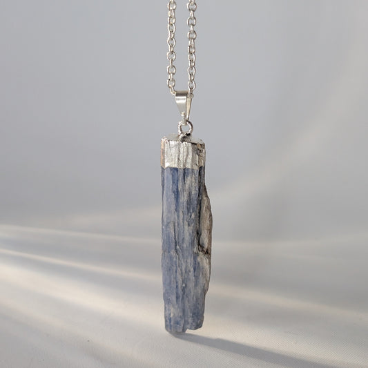 Raw Kyanite Rectangle Pendant