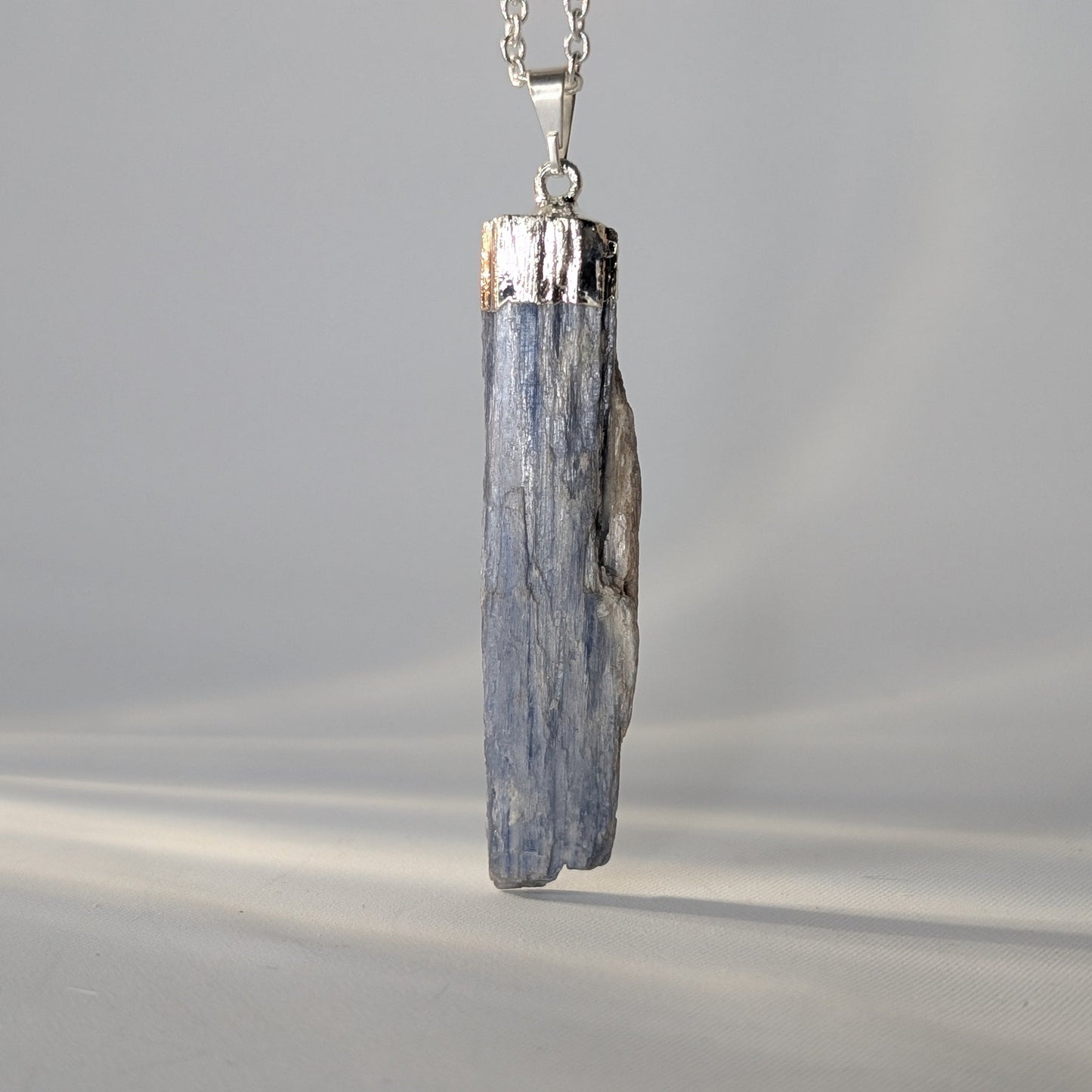 Raw Kyanite Rectangle Pendant