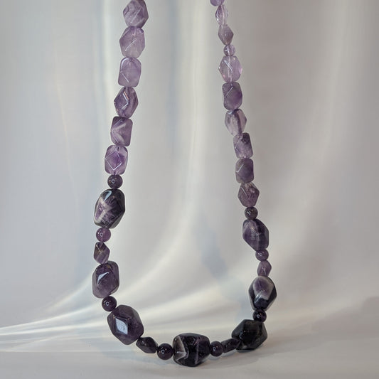 Amethyst Polished Stone Necklace