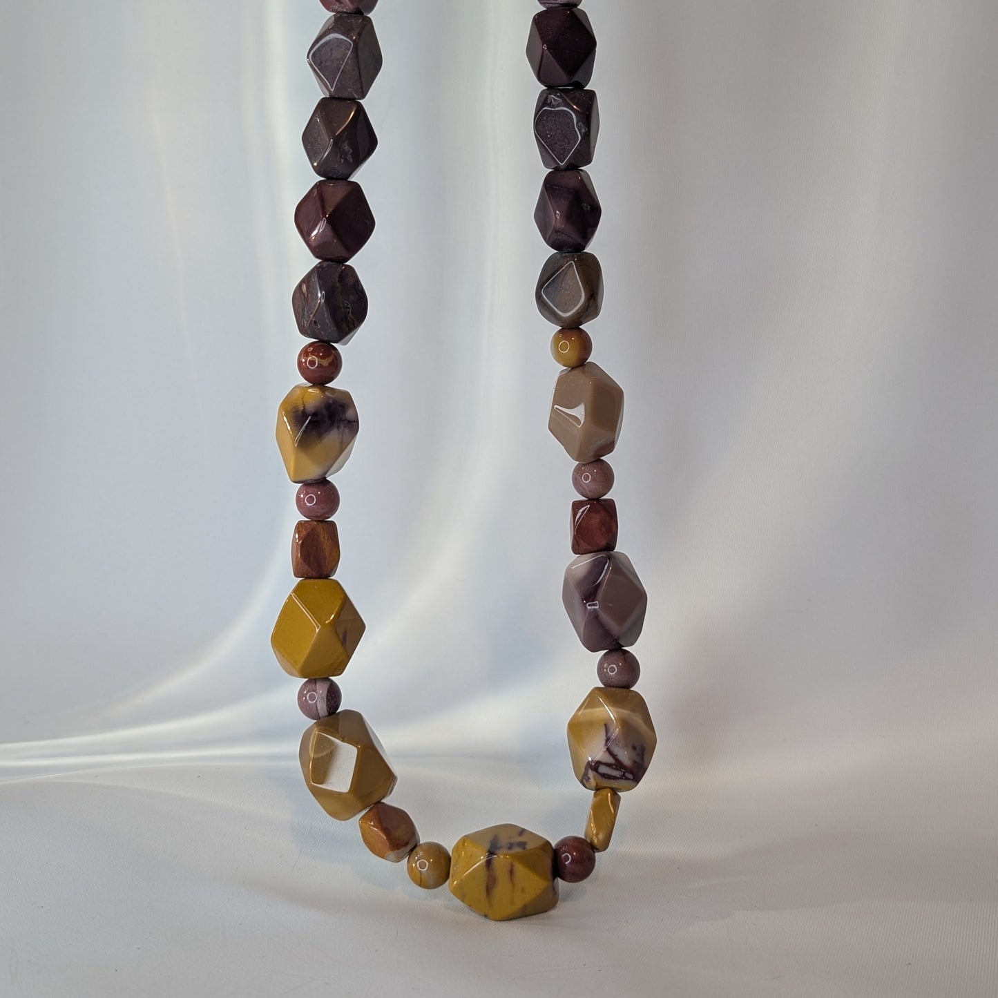 Mookaite Polished Stone Necklace