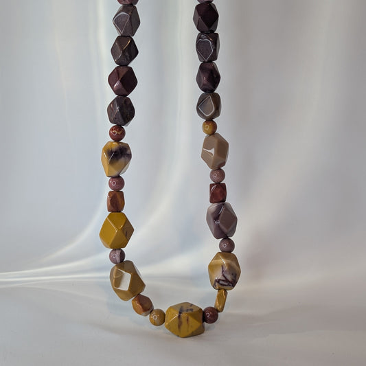 Mookaite Polished Stone Necklace