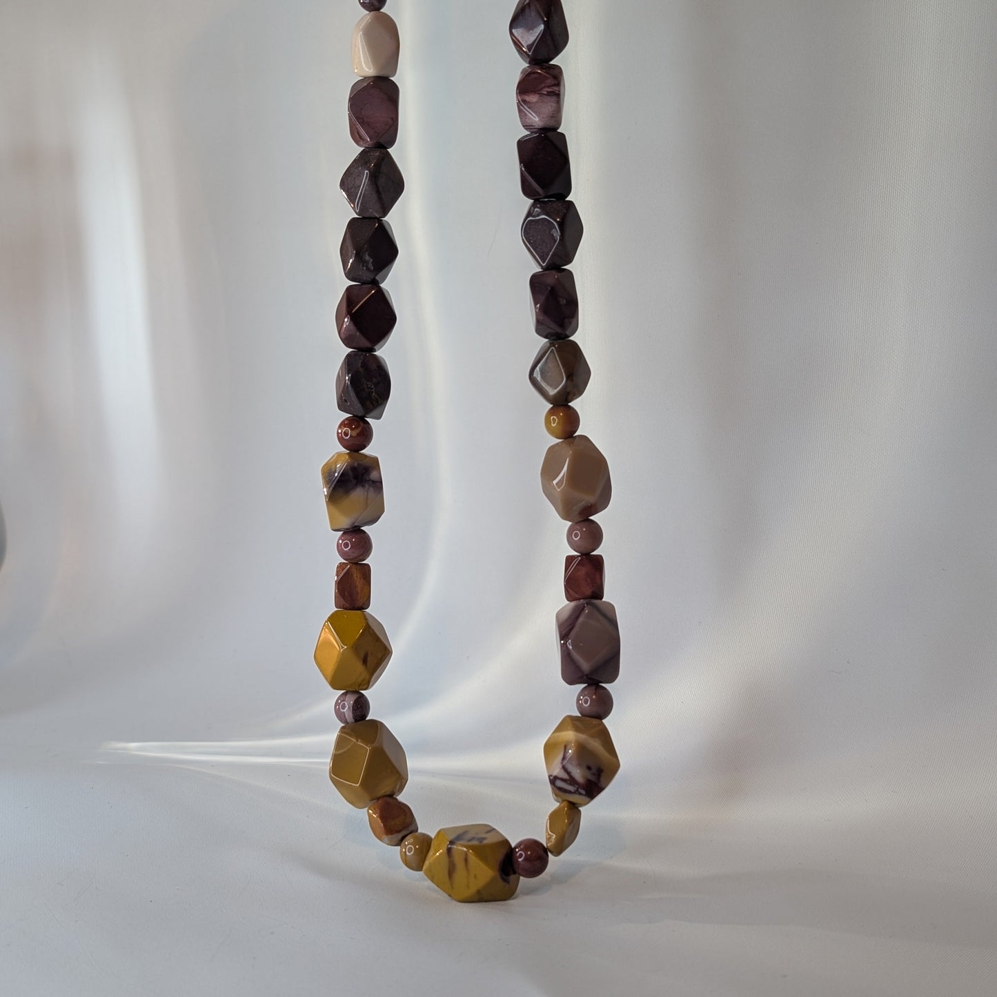 Mookaite Polished Stone Necklace