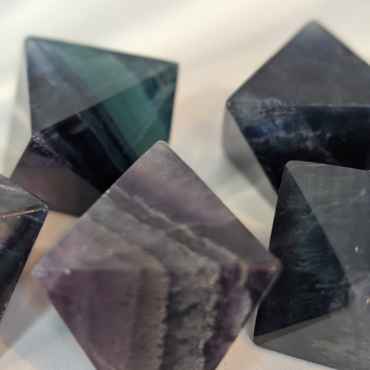 Fluorite Octahedrons
