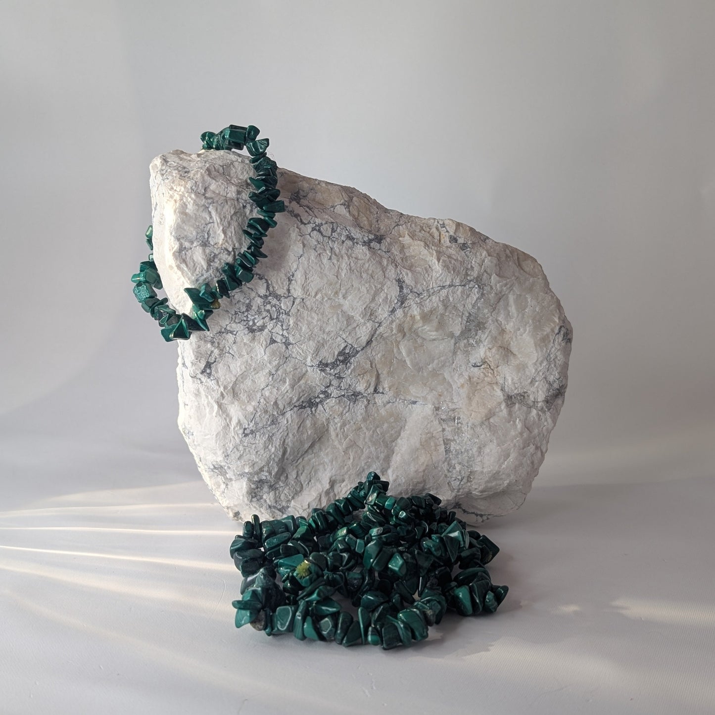 Malachite Chip Bracelet