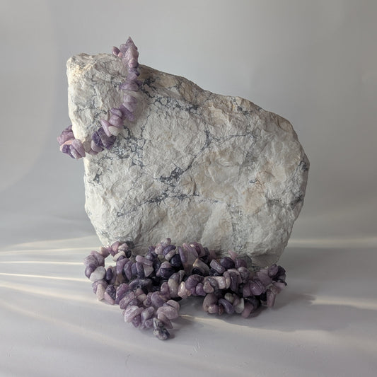 Lepidolite Chip Bracelet