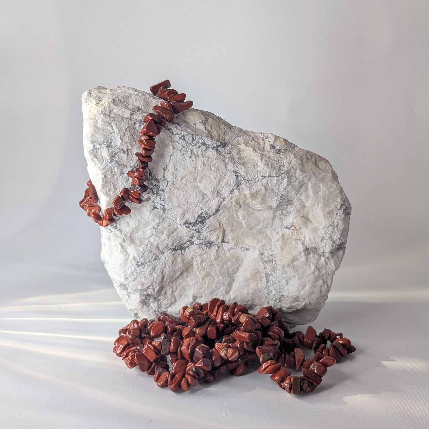 Red Jasper Chip Bracelet
