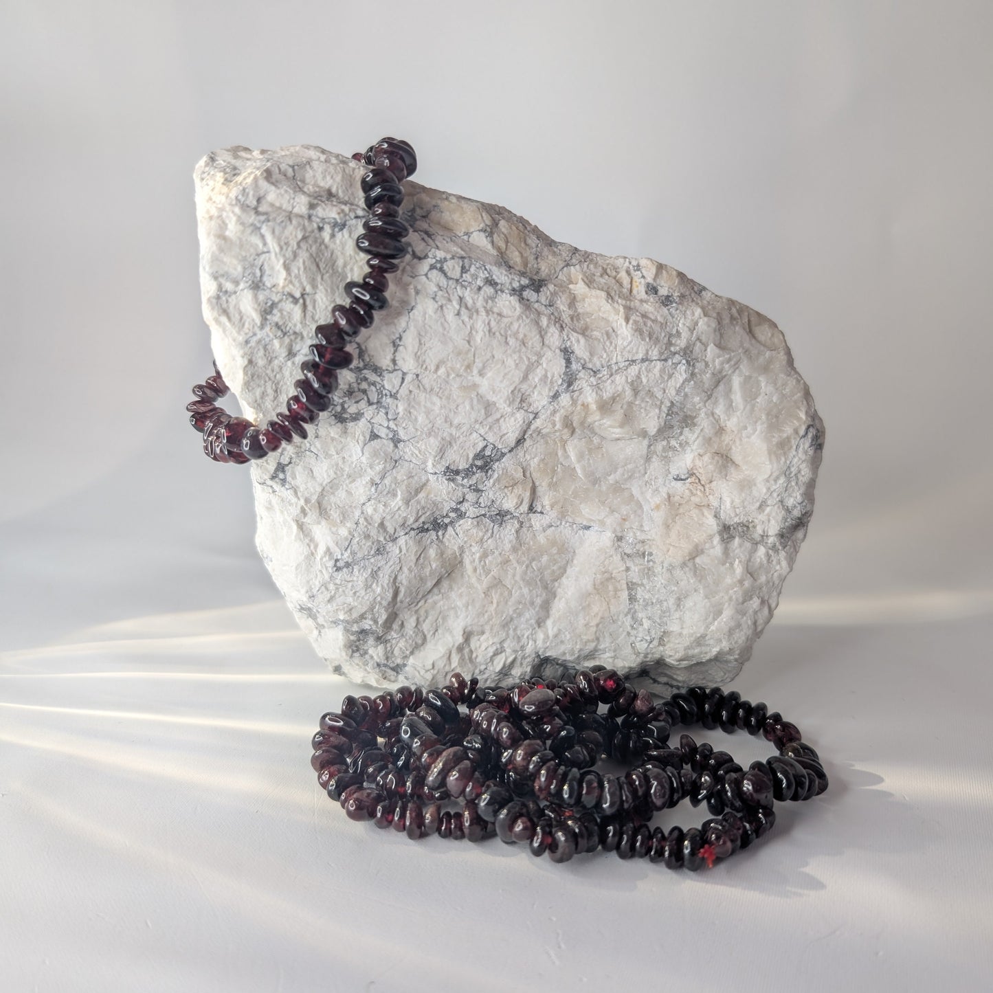 Garnet Chip Bracelet