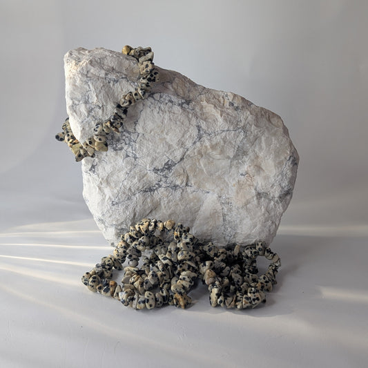 Dalmatian Stone Chip Bracelet