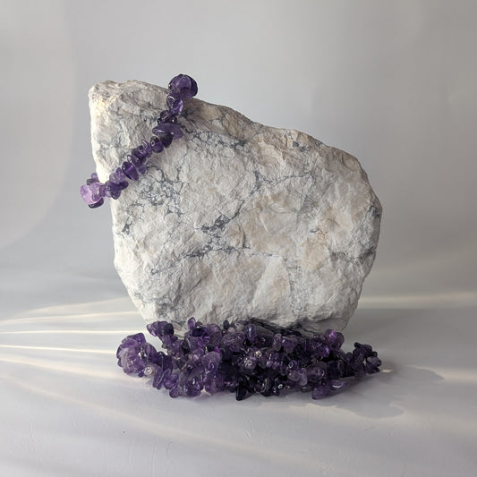 Amethyst Chip Bracelet