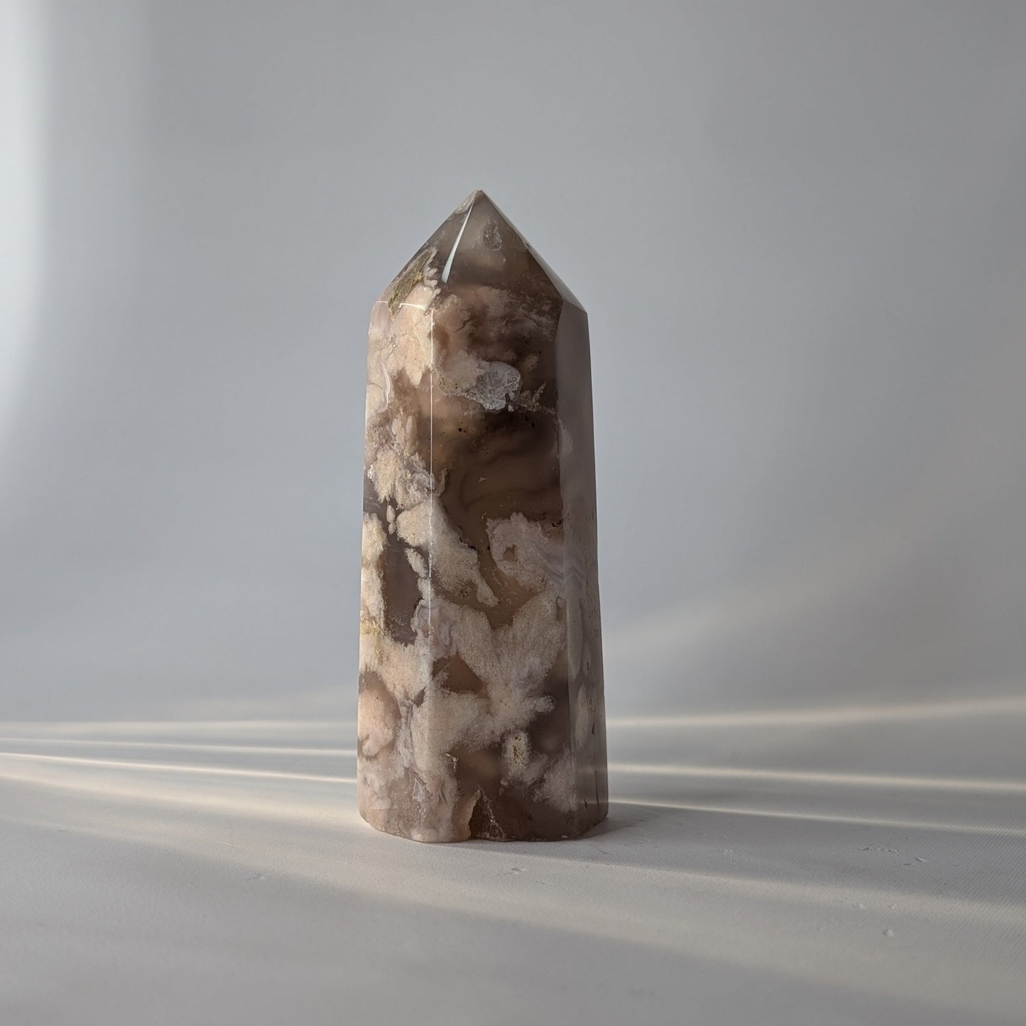 Flower Agate Polished Point (Option #1)