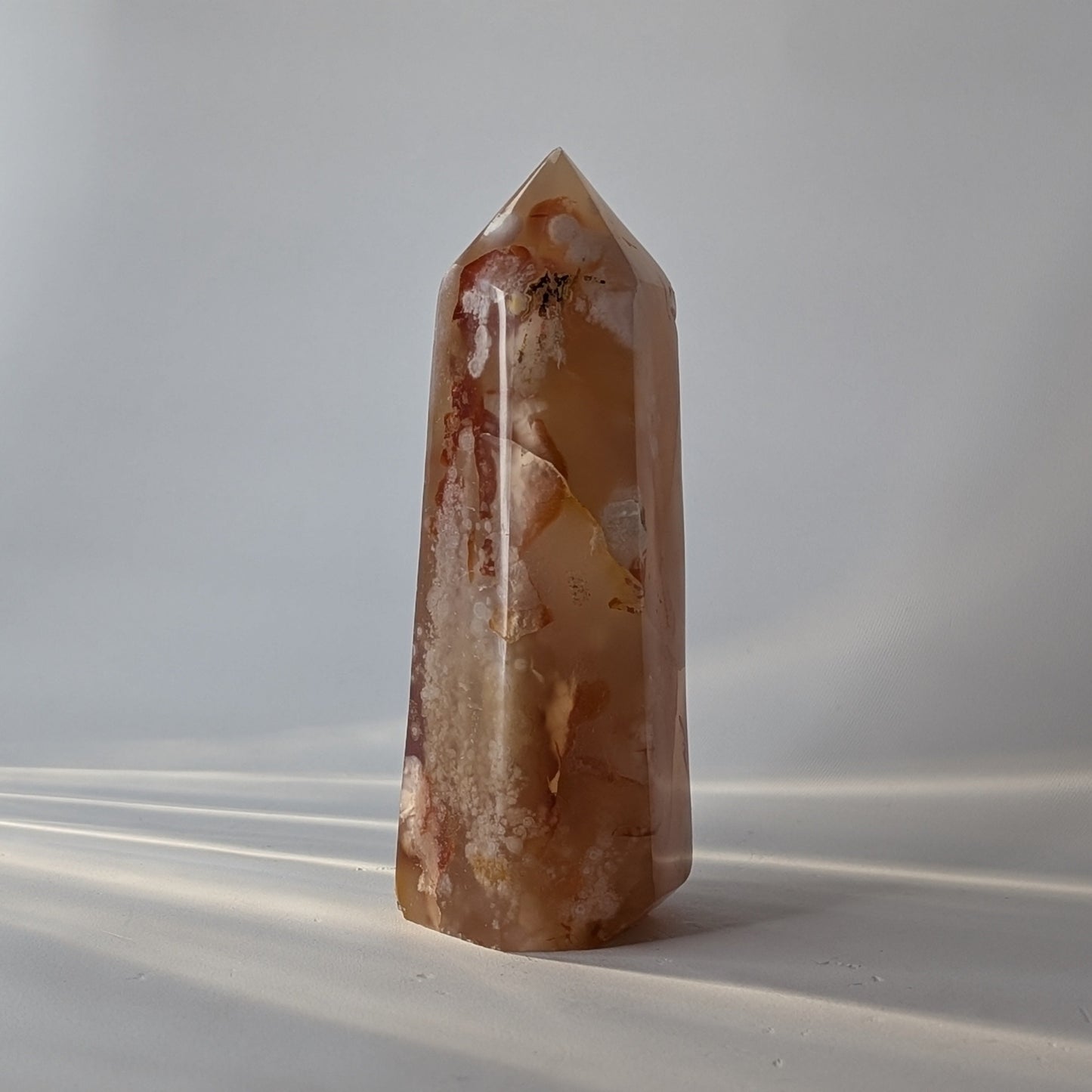 Flower Agate Polished Point (Option #2)