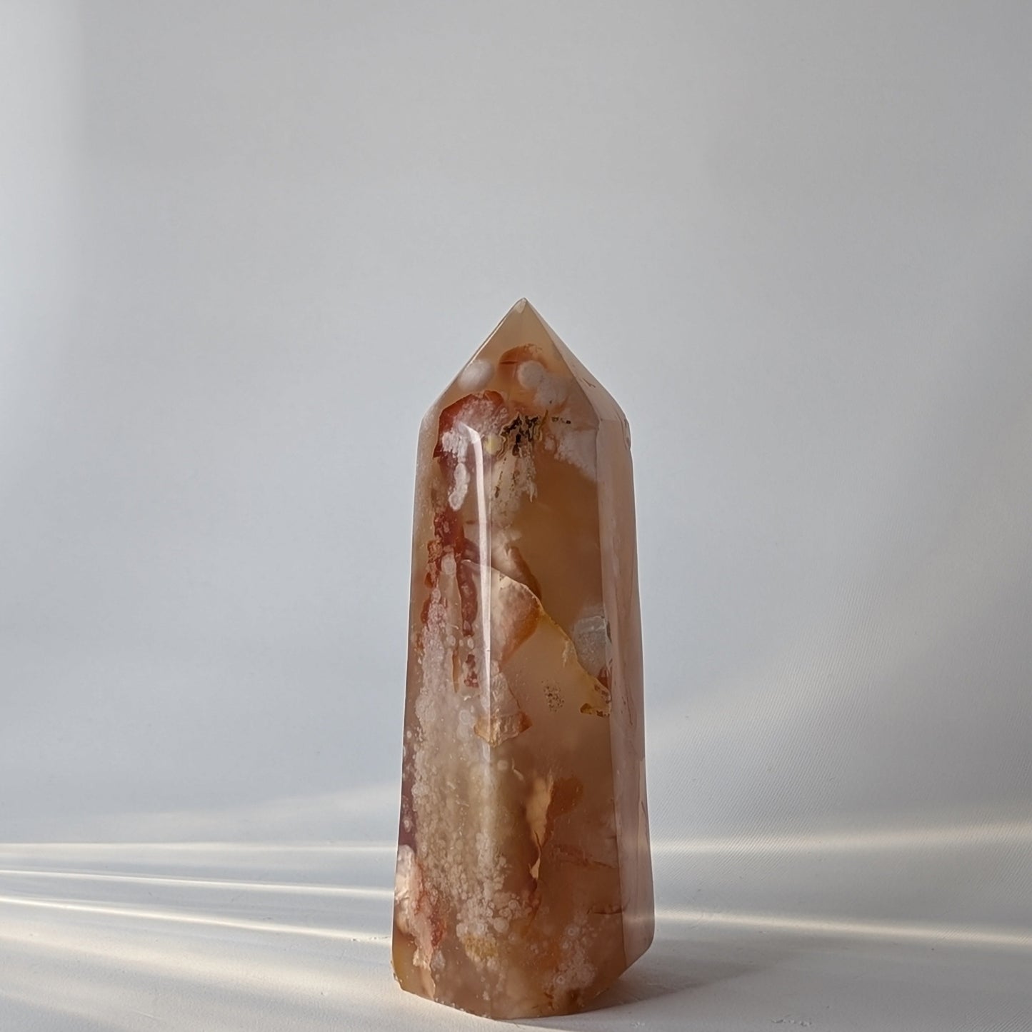 Flower Agate Polished Point (Option #2)