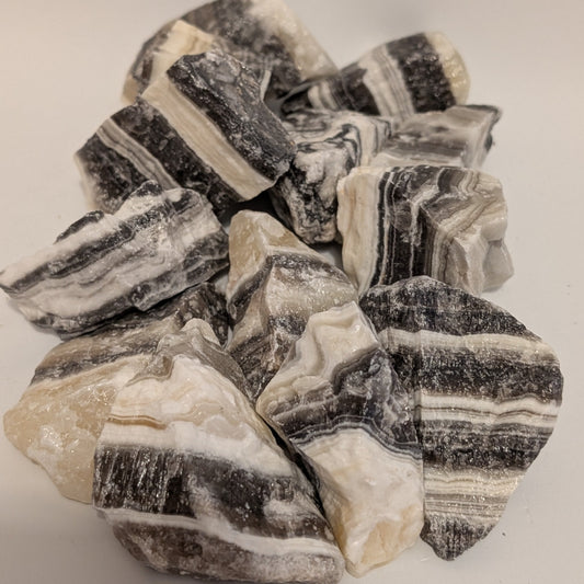 Zebra Calcite Rough Rock
